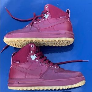 Boys Nike Lunar Force 1 Sneakerboot Team Red SZ5.5